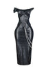 Croc Allure Off Shoulder Top & Skirt SET